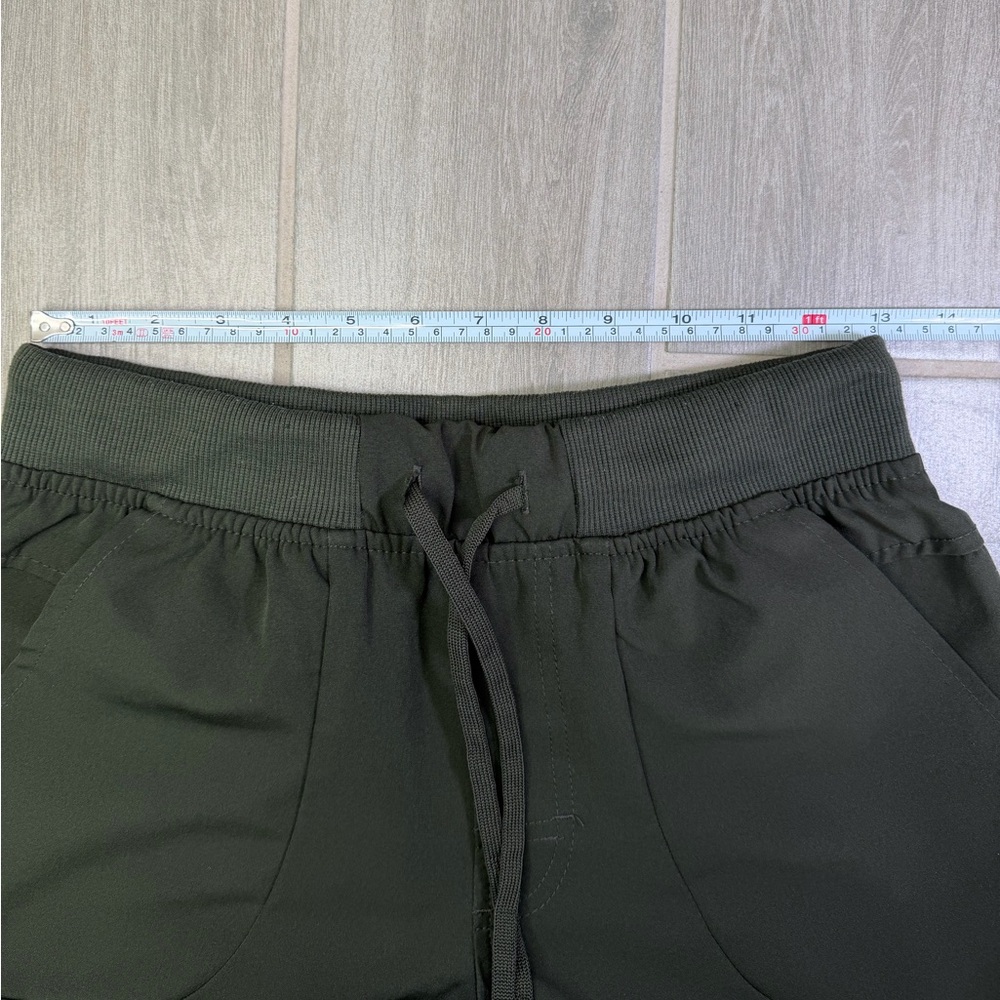 LEG3ND Men's Dark Green Jogger Pants Drawstring Waist Elastic Pockets Size S - Picture 5 of 6